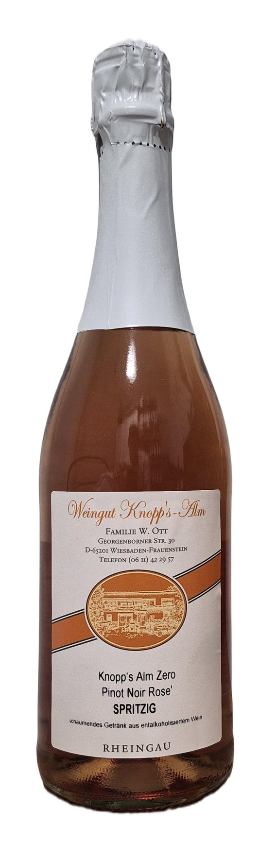 2024er Knopp's Alm Zero Pinot Noir Rose' SPRITZIG Alkoholfrei